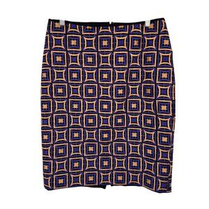 Per Se Womens Geometric embroidered Pencil Skirt Size 8 lined